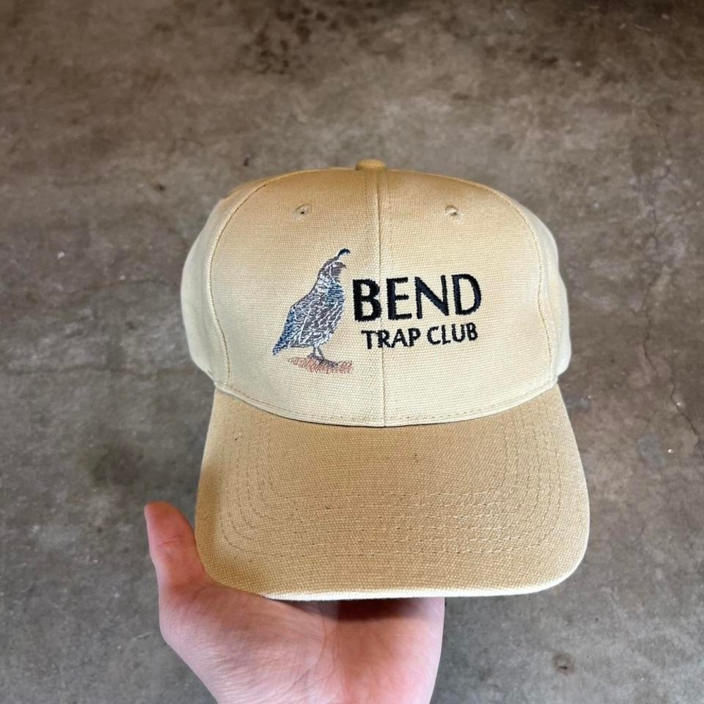 Bend Oregon Trap Club tan hat